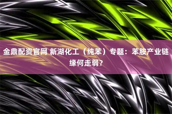 金鼎配资官网 新湖化工（纯苯）专题：苯胺产业链缘何走弱？